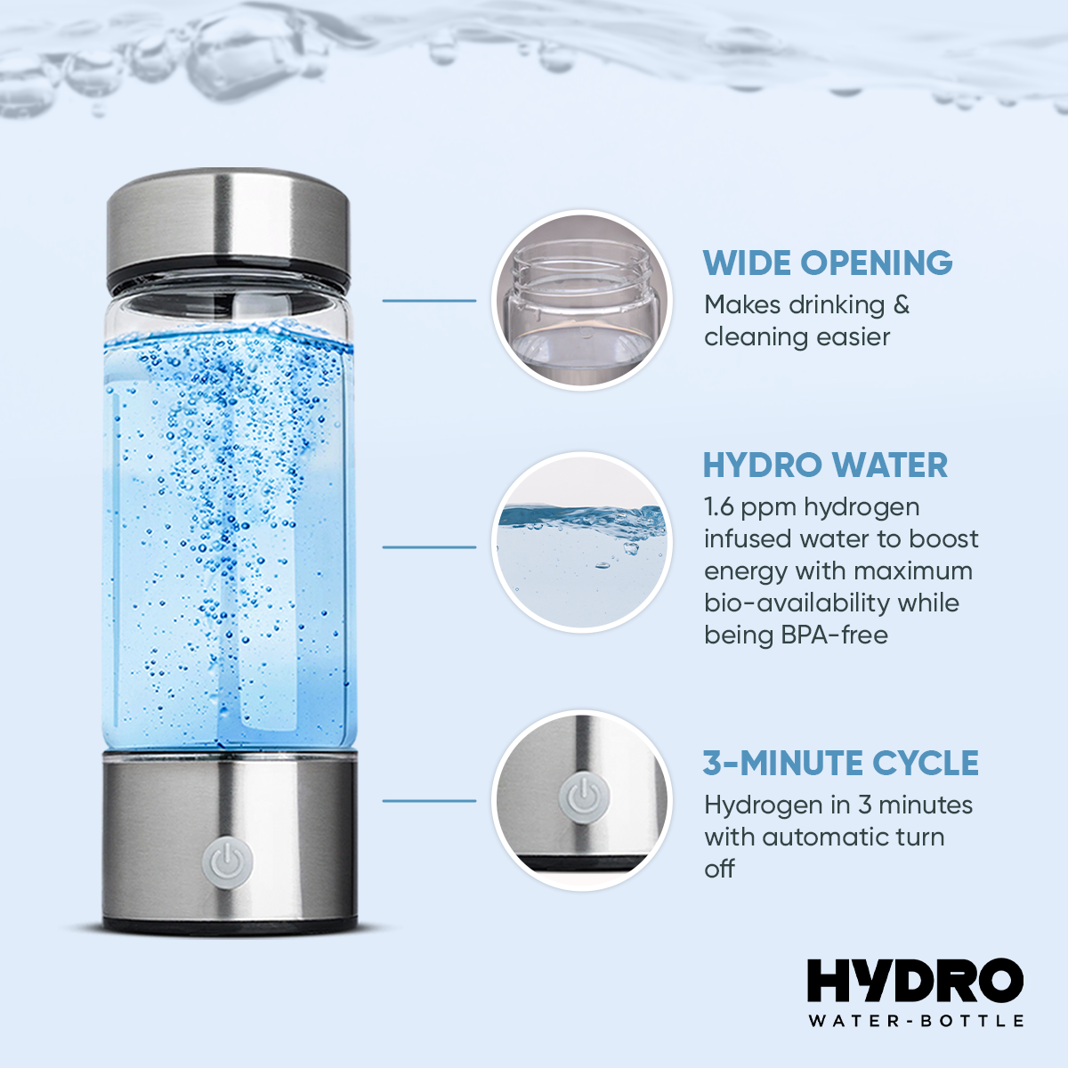 Hydrogen Water Bottle